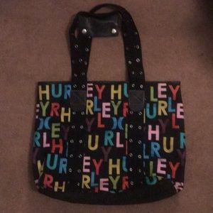 Hurley multi colored tote